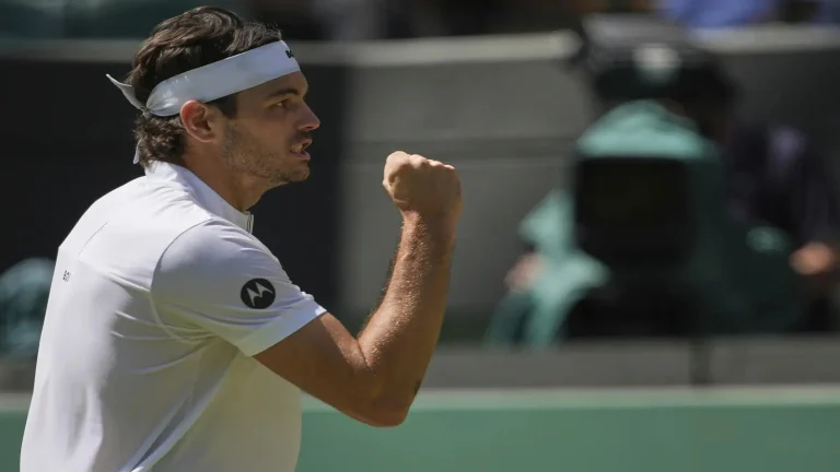 Taylor Fritz aggressive Wimbledon play