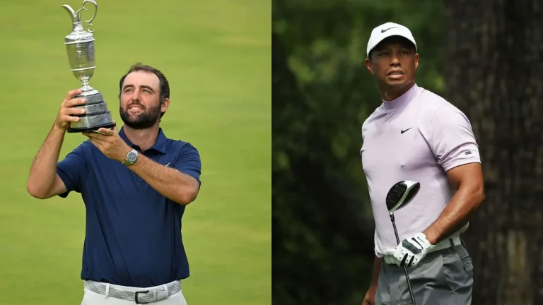 Tiger Woods Scottie Scheffler Comparison