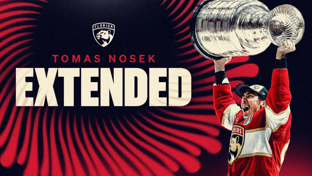 Tomas Nosek Florida Panthers extension Tomas Nosek Florida Panthers extension