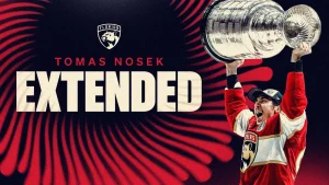 Florida Panthers Extend Tomas Nosek’s Contract for One Year After Back-to-Back Stanley Cup Wins