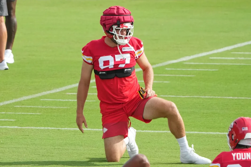 Travis Kelce competitive fire training