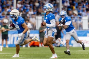 Amon-Ra St. Brown Credits Lions’ Tough Defense After Dominating Dolphins in Joint Practice