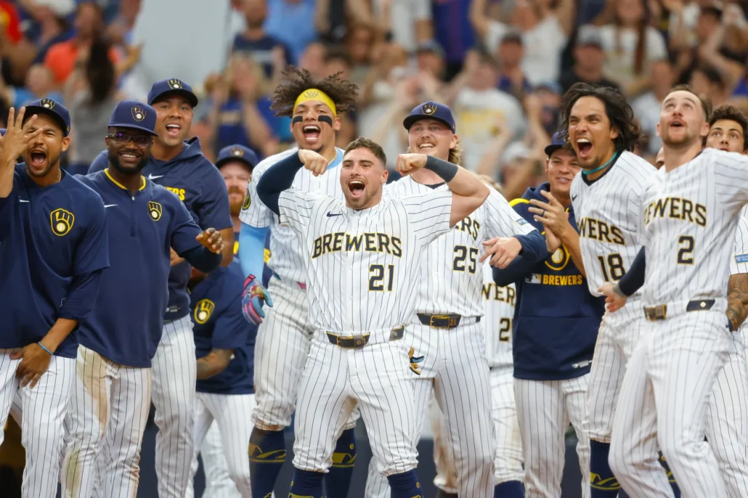 Andrew Heaney struggles against Brewers Andrew Heaney struggles against Brewers