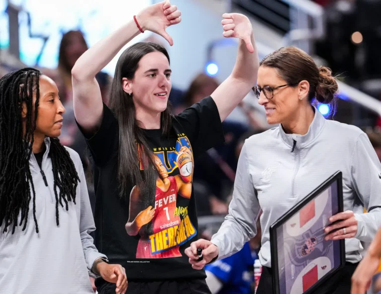 Caitlin Clark half-court celebrations