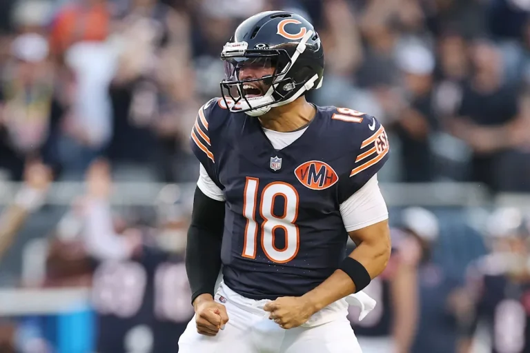 Caleb Williams reacts to Bears extension