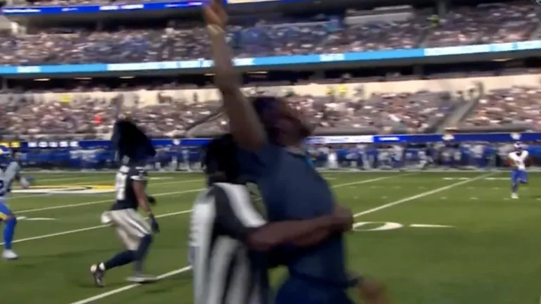 CeeDee Lamb NFL sideline collision