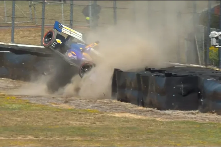 Conor Daly crash IndyCar Portland