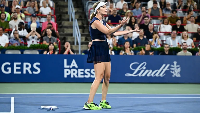 Danielle Collins mid-match outburst