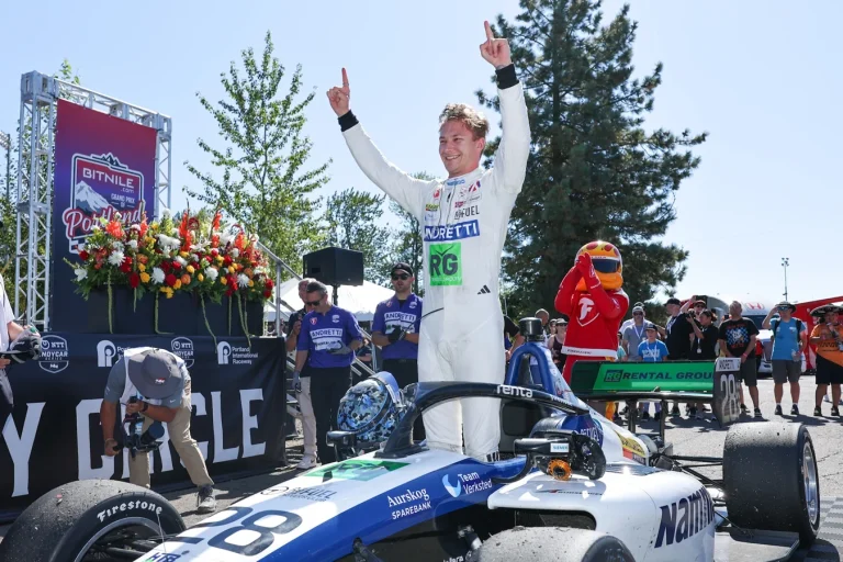 Dennis Hauger INDY NXT leader