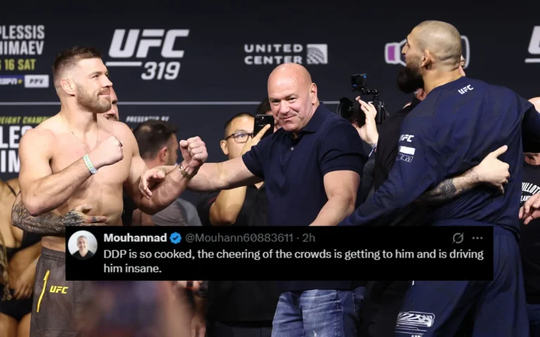 Dricus du Plessis UFC staredown tension