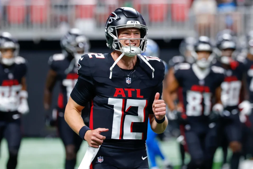 Easton Stick Falcons touchdown pass