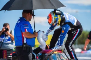 Felix Rosenqvist Takes Lead Among Honda Drivers in Portland Qualifying Ahead of Key Race