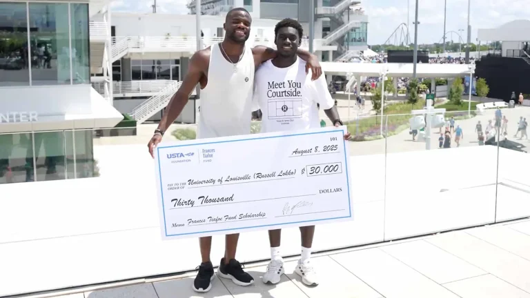 Frances Tiafoe scholarship gift