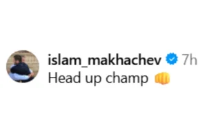 Islam Makhachev Offers ‘Head Up Champ’ Support After Aaron Pico’s Shocking UFC 319 Knockout Loss