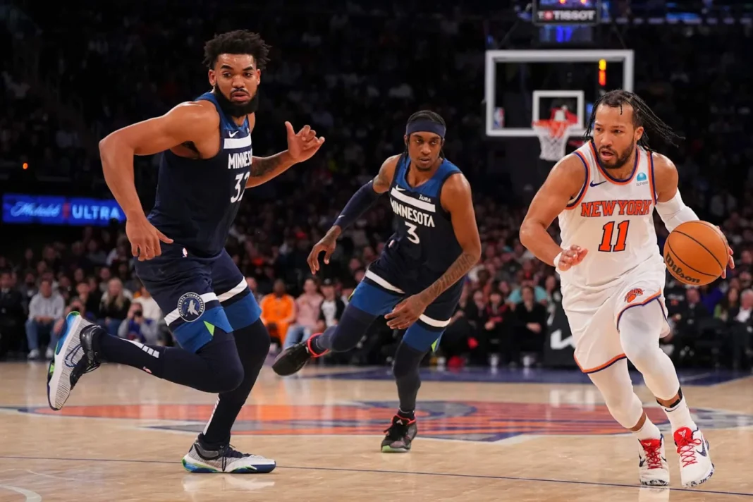 Jalen Brunson roasts Karl-Anthony Towns Jalen Brunson roasts Karl-Anthony Towns