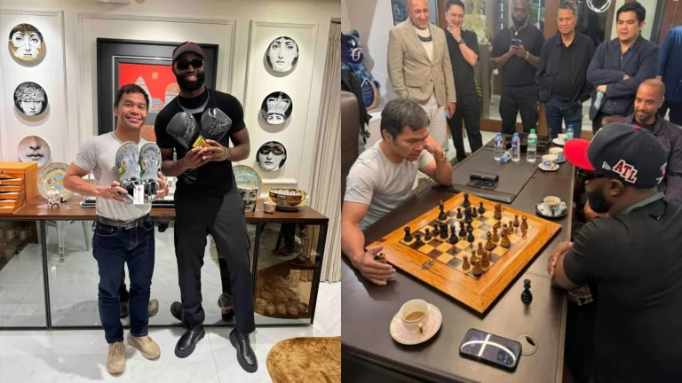 Jaylen Brown Meets Manny Pacquiao