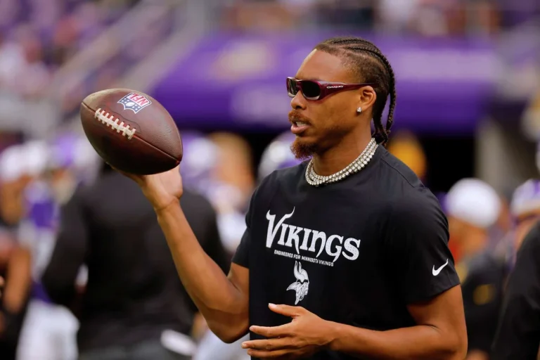 Justin Jefferson Vikings practice return