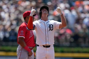 Kerry Carpenter Ranks Third in MLB with .598 Slugging Percentage Behind Judge and Ohtani in 2024