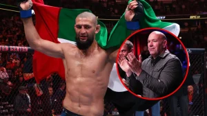 Khamzat Chimaev Shrugs Off Strickland’s Claims, Ready for UFC Champion Defense and Any Challenge