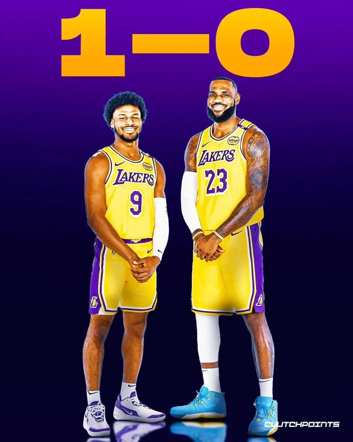 LeBron James Bronny Father-Son Bonding