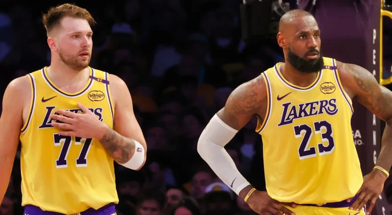 LeBron James Lakers torch passing