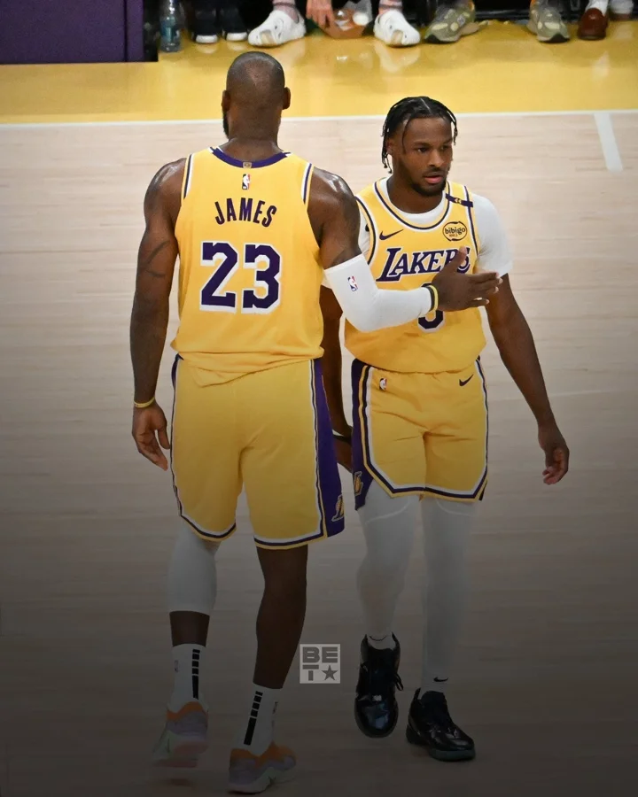 LeBron James and Bronny James bond