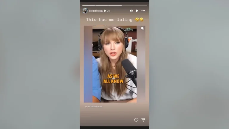 Matthew Stafford wife reaction