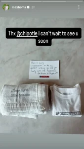 Max Homa Thanks Chipotle for Adorable Baby Gifts Celebrating His Newborn Son