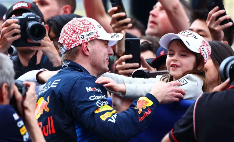 Max Verstappen Kelly Piquet celebration